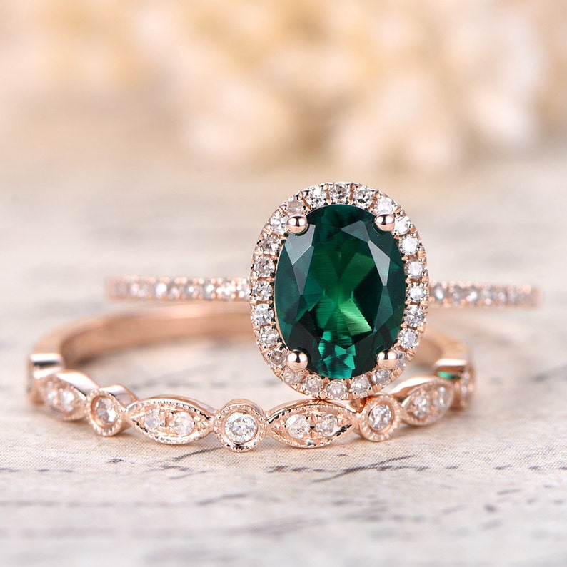Emerald Engagement Ring